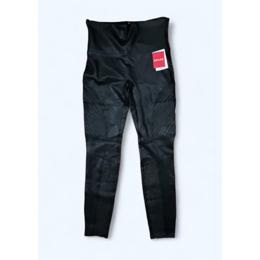 SPANX 20136R Fashion Women Slim Faux leather Leggings Stretchy Skinny Pants‎